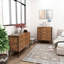 Commode de rangement à 6 tiroirs de style industriel industriel avec structure en acier robuste pour la chambre à coucher et le salon-132156980