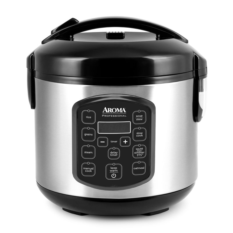 AROMA® Professional 8-Cup (Cooked) / 2Qt. Digital Rice & Grain Multicooker (ARC-984SBD)
