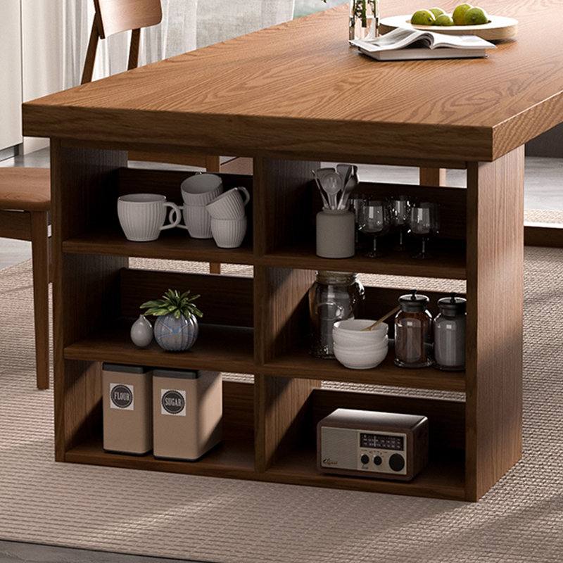 Table rectangulaire robuste en bois de frêne, H 29,52 po x L 78,74 po x l 31,49 po
