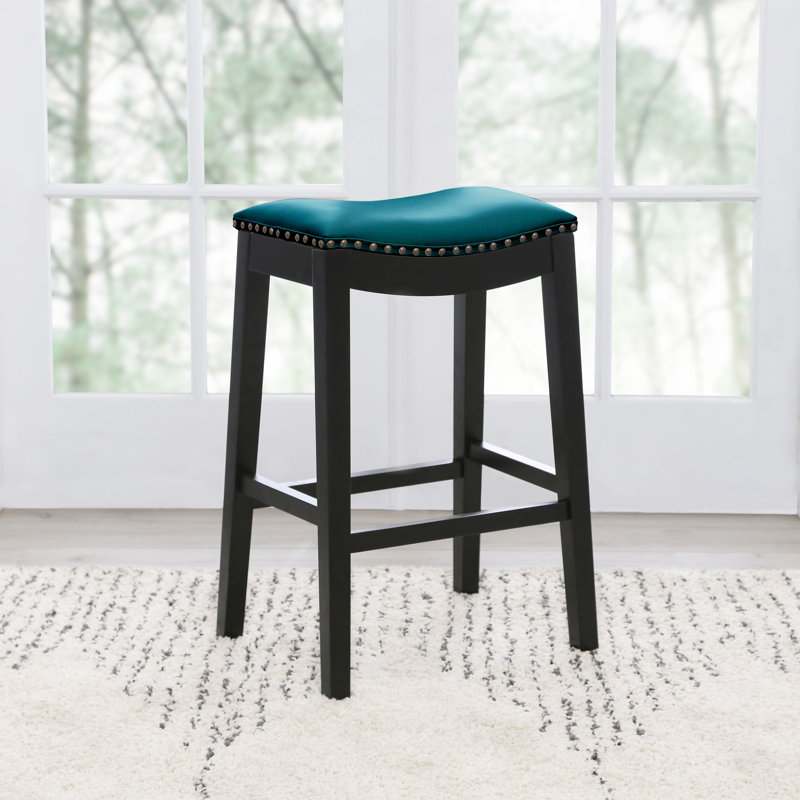 Tabouret de bar Oglethorpe, Bleu sarcelle, Tabouret de bar (siège d'une hauteur de 29 po)