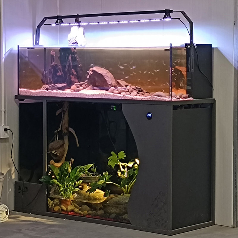 Aquarium 52-63 gallons, 63 gallons (H 50,39 po x l 47,24 po x P 20,08 po)