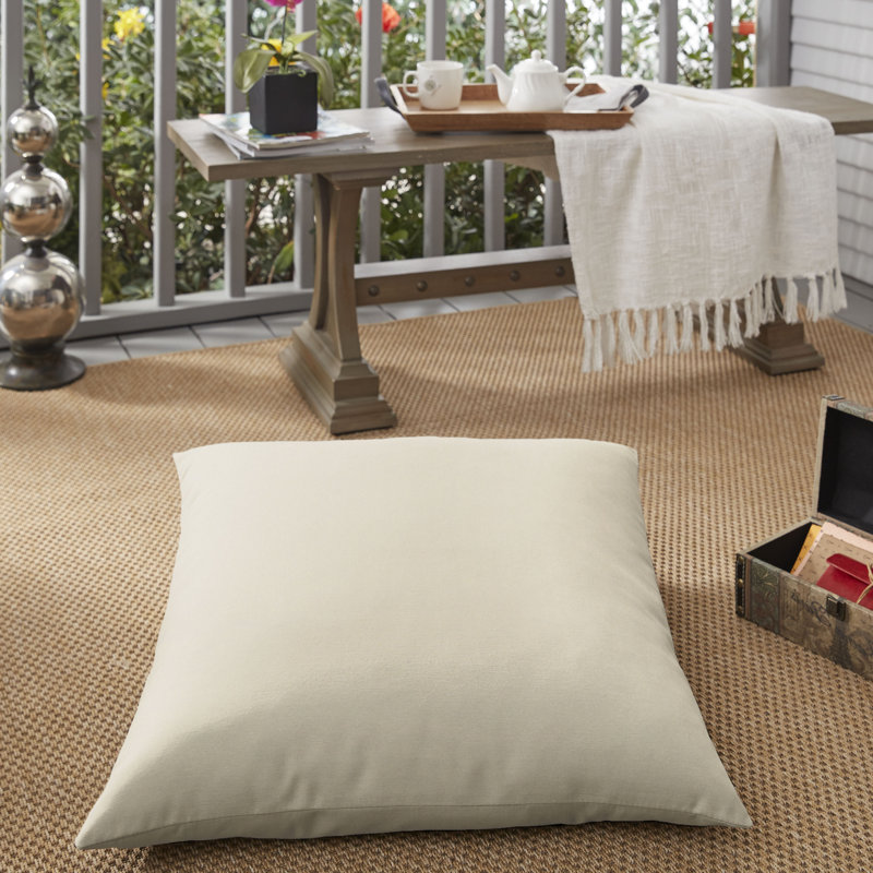 Selene Outdoor Throw Pillow, Ivory