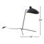 1-Light Black Table Lamp With A Black Aluminum Shade-316335743