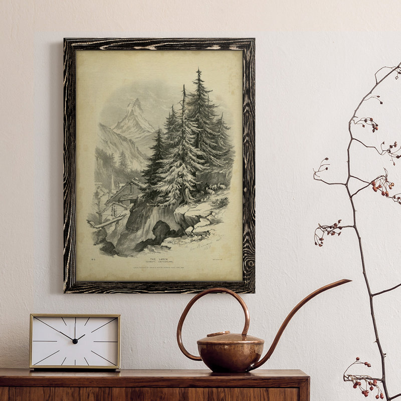 " The Larch ", Black Framed, 24" H x 20" W