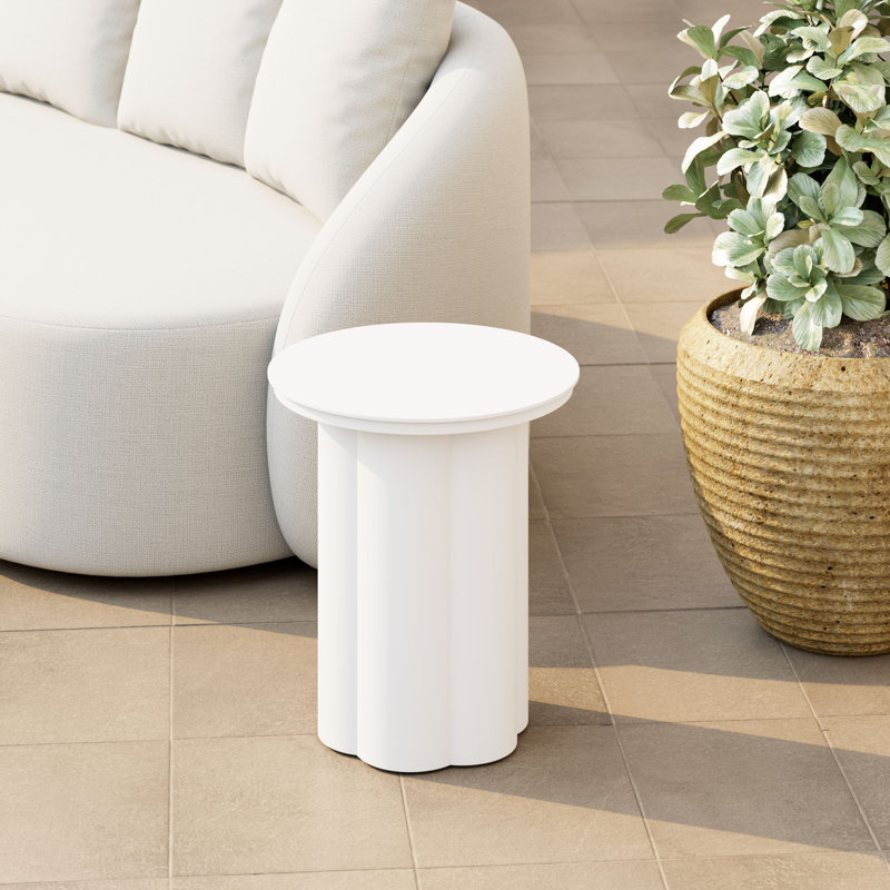 Table d'appoint en aluminium thermolaqué