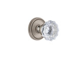 Grandeur Soleil Rosette Double Dummy with Fontainebleau Crystal Door Knob