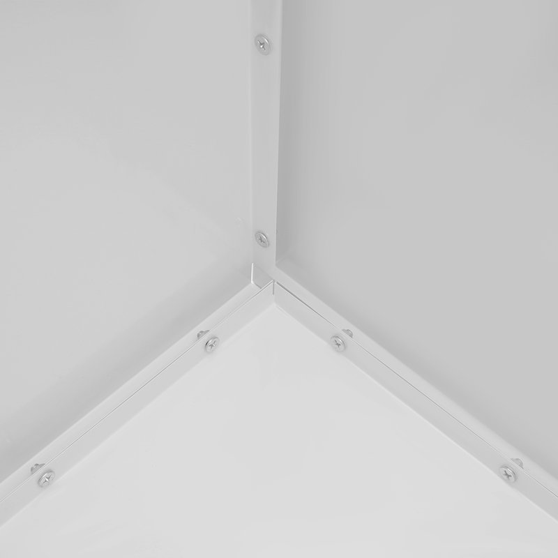Boîte à fleurs cubique pour jardin, H 20 po x l 20 po x P 20 po, Blanc