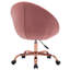 Chaise de bureau ergonomique rembourrée en velours-703780980