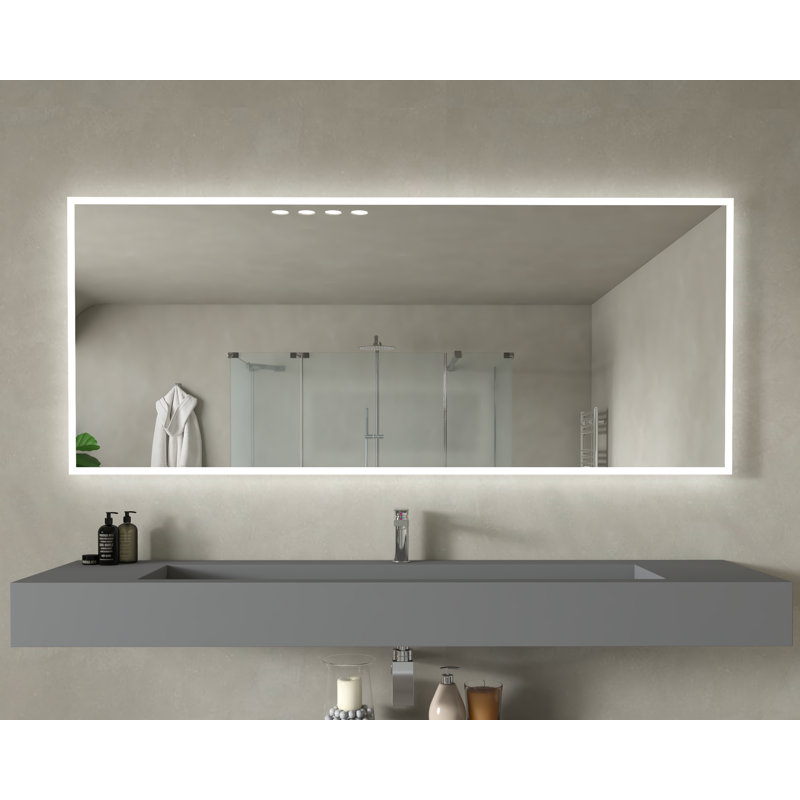 Simona Modern LED Bathroom Vanity Mirror, 30" x 72"