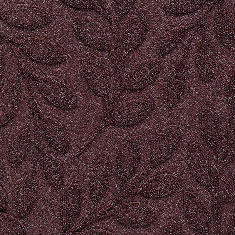 Paillasson intérieur / extérieur WaterHog® Brittney Leaf 35 po x 59 po, 2 pi 11 po x 4 pi 11 po, Bordeaux