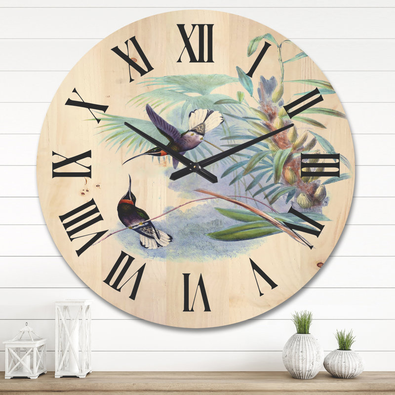 Solid Wood Wall Clock, Large