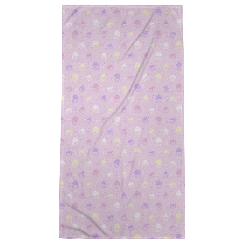 Katelyn Elizabeth Cotton Blend Bath Towel, Pink Alternate