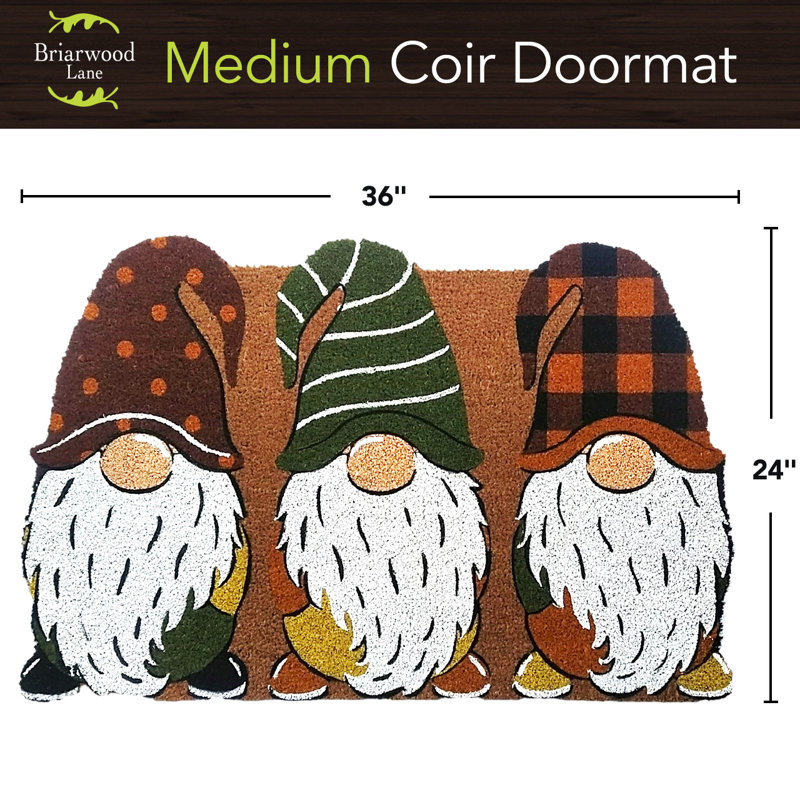 Paillasson Fall Gnomes, L 24 po x L 36 po