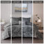 Ensemble de housse de couette en velours avec coussin décoratif - Velours matelassé Glam Luxury-124018568-124018570