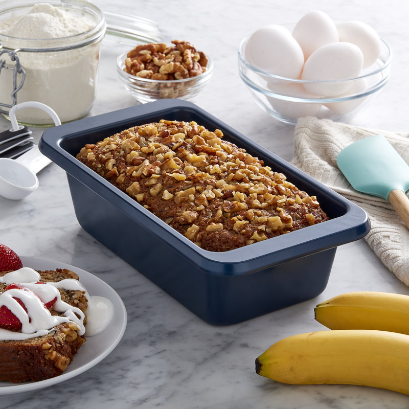 Ink Blue Nonstick Aluminized Steel 9x5 Inch Loaf Pan