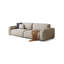 Causeuse-coussin standard 100% polyester blanc crème