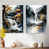 White Floater Framed