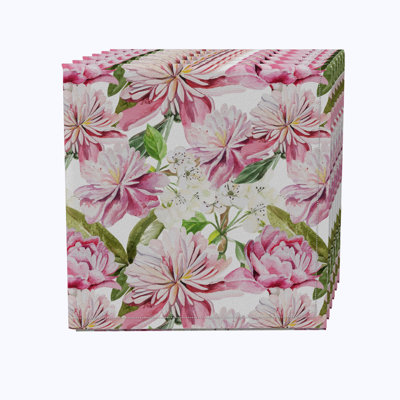Cotton Floral Square Napkin