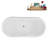 59" Streamline Clawfoot Tub,Tray,Drain, Clawfeet-101628972-102220275
