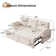 84'' Upholstered Sleeper Sofa L Shape Sofa Bed With Storage and USB