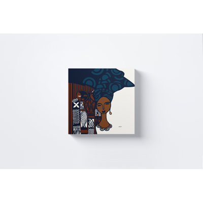 " Abike Stylized Tribal African Woman " by Ify Ojo Painting Print