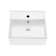 Claire Ceramic Square Wall Mount Bathroom Sink with Overflow