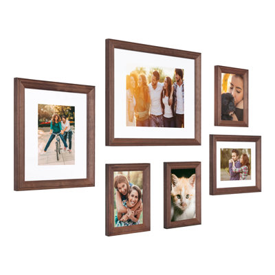 Kymarion Matte Picture Frame - Set of 6 with Mat