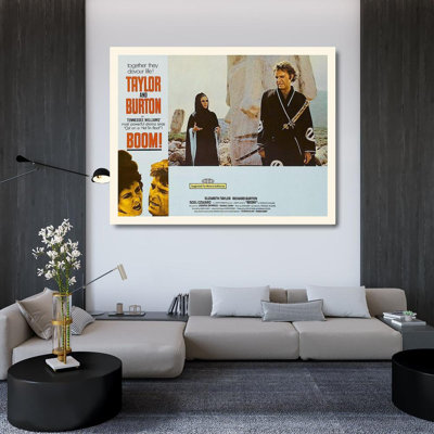 Lark Manor™ Hollywood Photo Archive Gallery Wrapped Canvas Art: Elizabeth Taylor - Boom! - Lobby Card