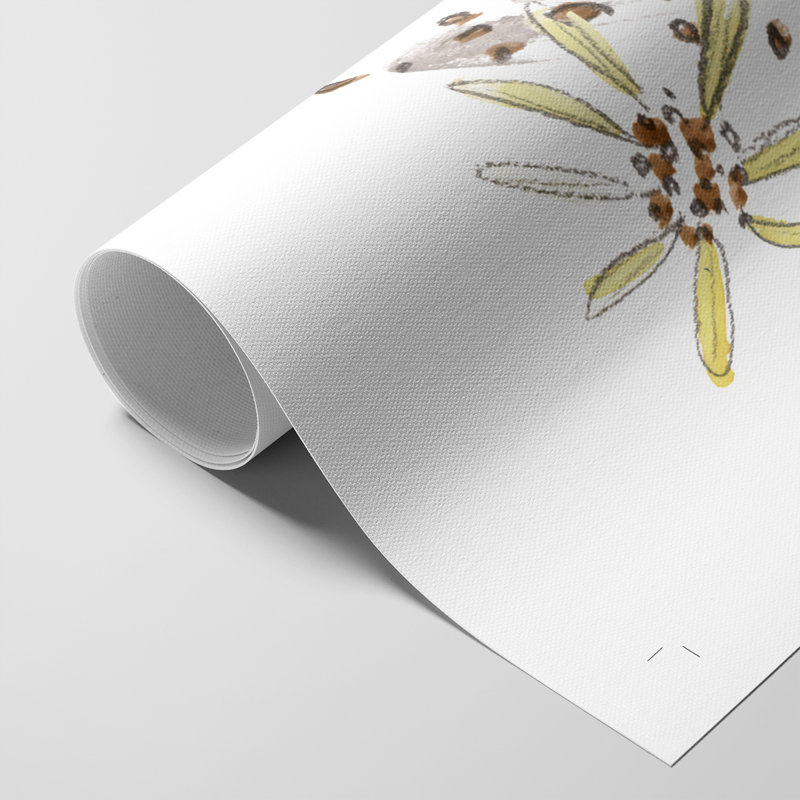 Glowing Garden at Dusk III - Impression sur toile seulement - NON-CADRE, H 27 po x l 18 po