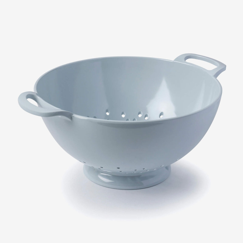 Premium Melamine Colander, Duck Egg Blue, 12.5cm H x  24cm W