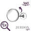 Jerdon 8.5" Wall Mount Magnified Makeup Mirror