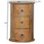 Solid Wood Round Accent Chest