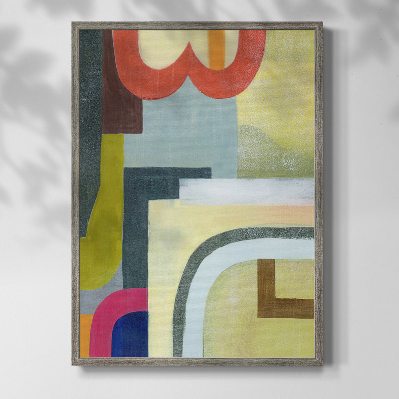 City of Rainbows II, reproduction encadrée - bois massif, H 15 po x l 12 po