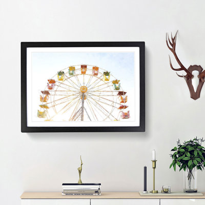 Colourful Ferris Wheel - Picture Frame Graphic Art Print