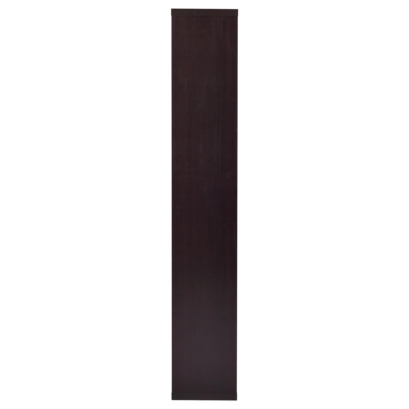 8-shelf Geometric Bookcase, Cappuccino