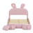 Fun Character-Style Platform Bed with Distinctive Ear Headboard and Soft Glow Illumination