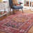 Gullion Southwestern Navy/Rust Area Rug-1746432615