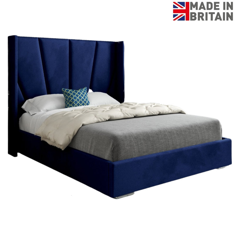 Anasztazia Upholstered Bed, Small Single (2'6), Blue