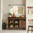  Rectangle Modern Solid Wood Farmhouse Accent Mirror-1925107319-1925107304