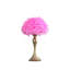 Lampe de table 18,25 po en plumes roses chaudes Aquina