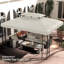 Auvent de remplacement pour abri de jardin, housse UV à 2 niveaux pour abri de jardin extérieur 9,84 pi x 9,84 pi (sommet seulement)
