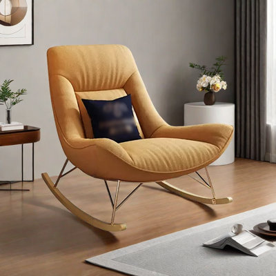 Fauteuil à bascule décontracté de salon chambre à coucher