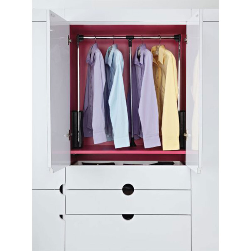 Rev-A-Shelf Adjustable Pull Down Closet Rod Organizer for Custom Closet Storage Systems,  34.75" H x 26" W x  4" D