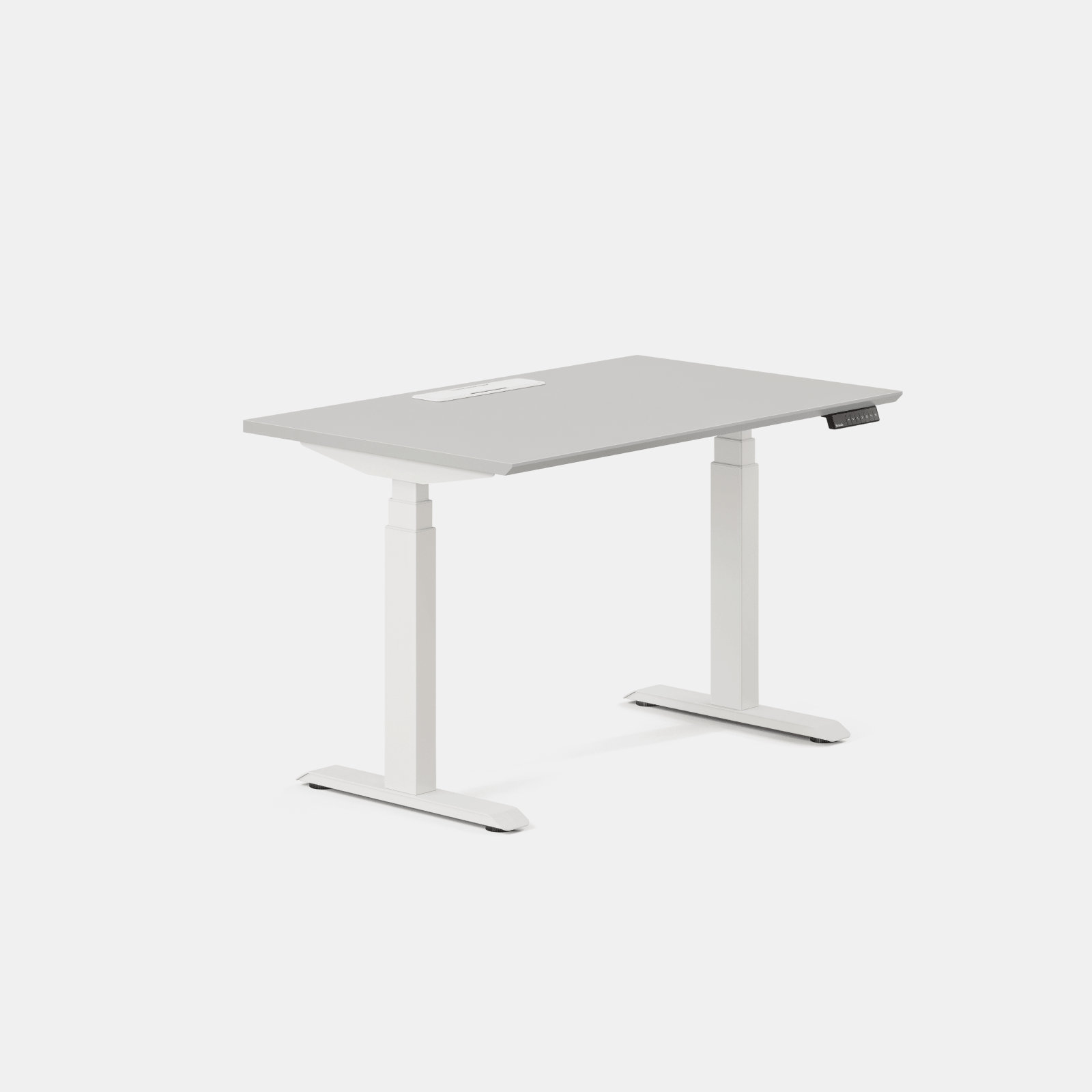 Standing Desk, Fog, 52" H x 48" W x 30" D, White