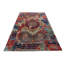 High-Quality Hand-Knotted Red And Navy Area Rug