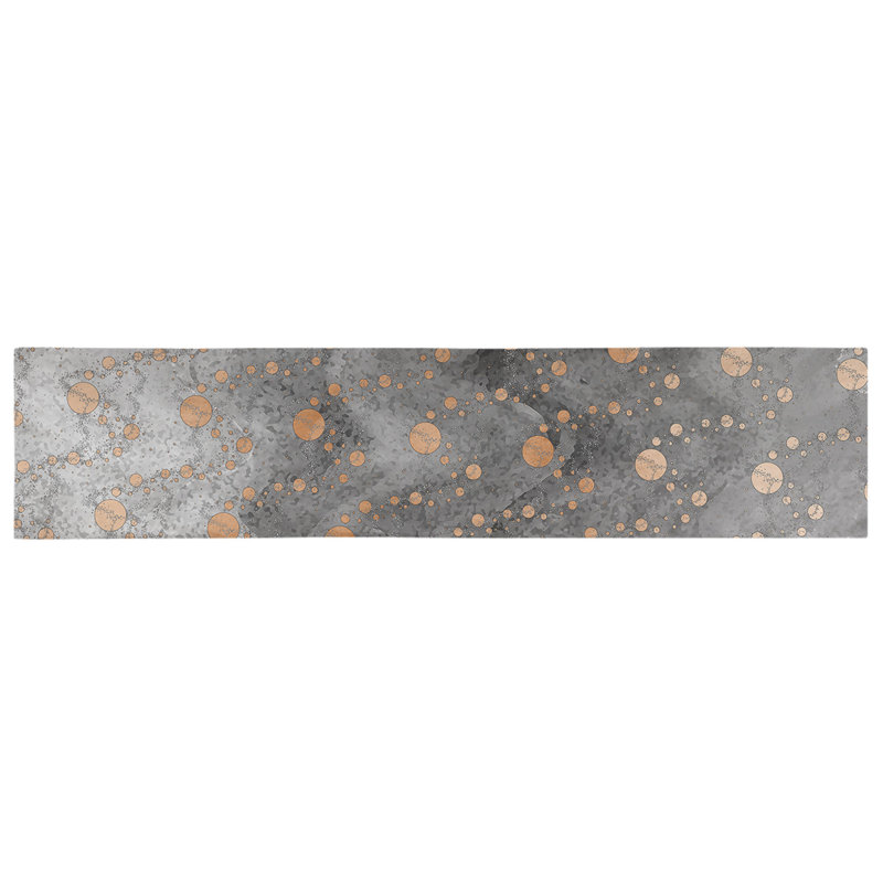 Avicia Table Runner, 72" x 16", Orange/Black