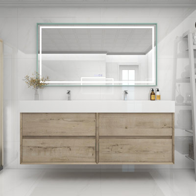 Meuble-lavabo double 72 po