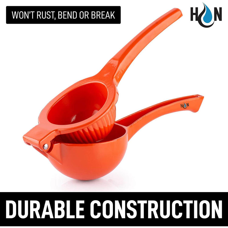 Zulay Kitchen Hydration Nation Handheld Metal Orange Squeezer Citrus Juicer Manual Press