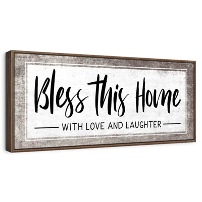 Plaque murale «Bless This Home»
