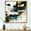 «Teal Gold Cubist Kaleidoscope III», reproduction d'art sur toile